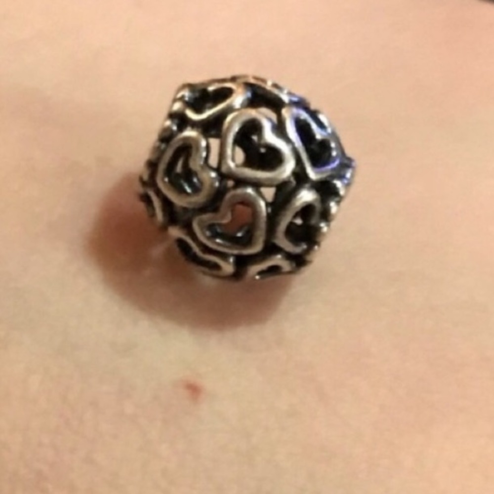 Open your heart pandora charm